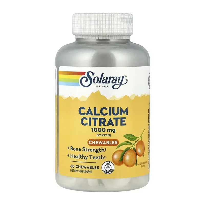 Solaray Calcium Citrate 1000 мг, 60 жув. табл.