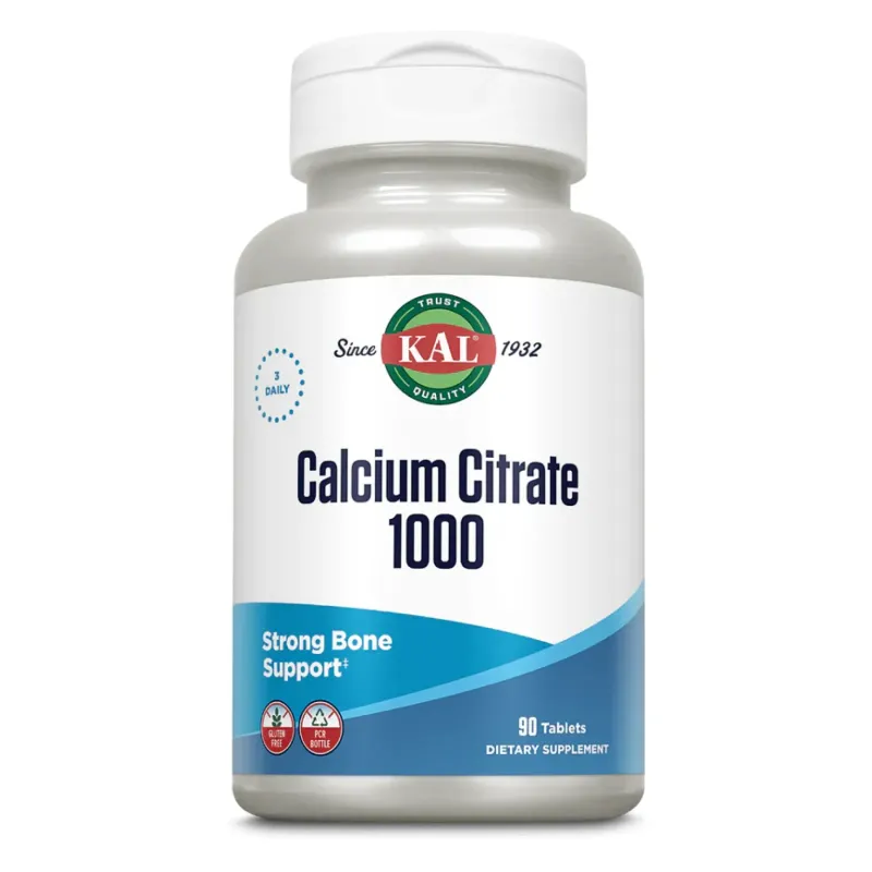 KAL Calcium Citrate 1000 мг, 90 табл.