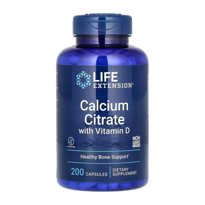 Life Extension Calcium Citrate with Vitamin D, 200 капс.