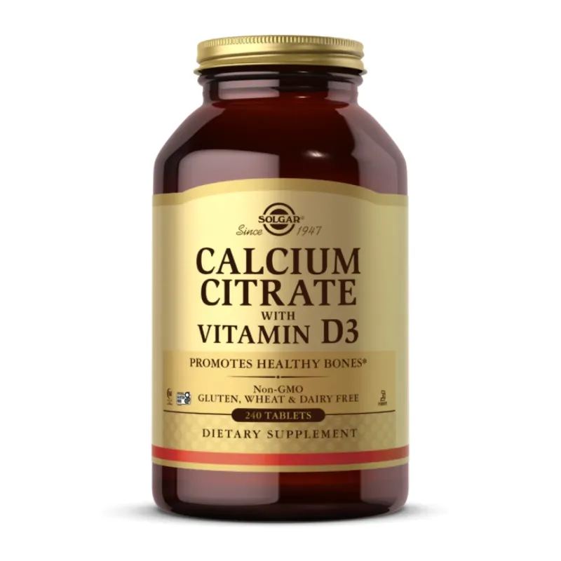 Solgar Calcium Citrate with Vitamin D3, 240 табл.