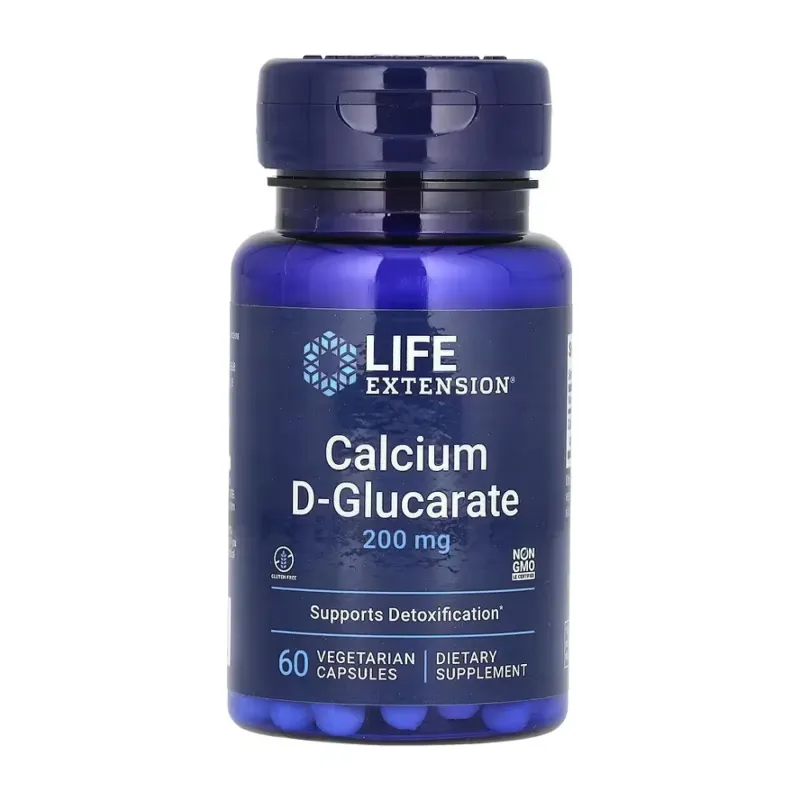 Life Extension Calcium D-Glucarate 200 мг, 60 вег. капс.