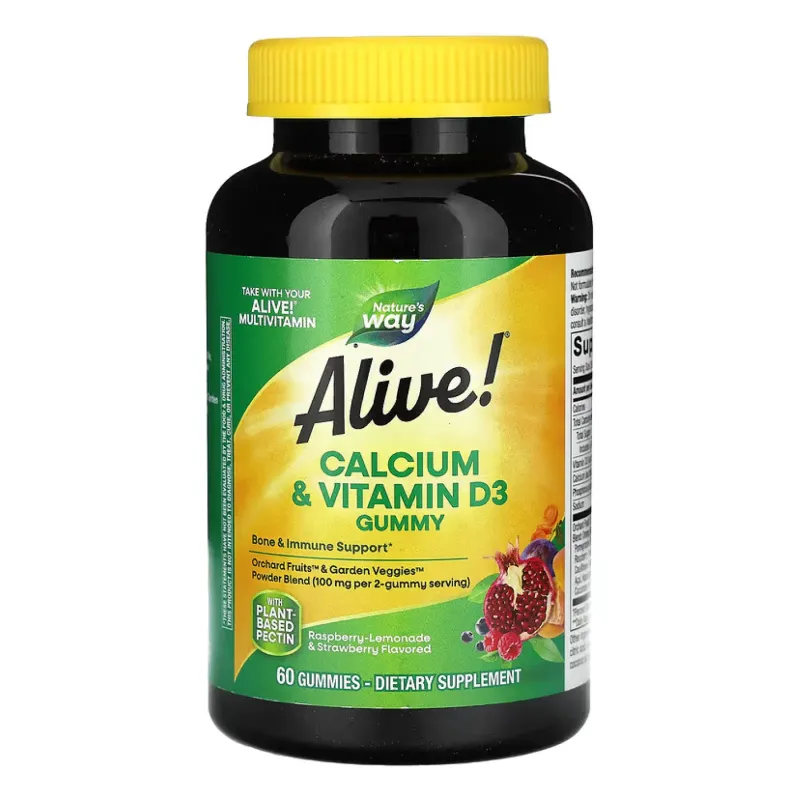 Nature's Way Calcium + D3 Gummy (HFS), 60 шт.