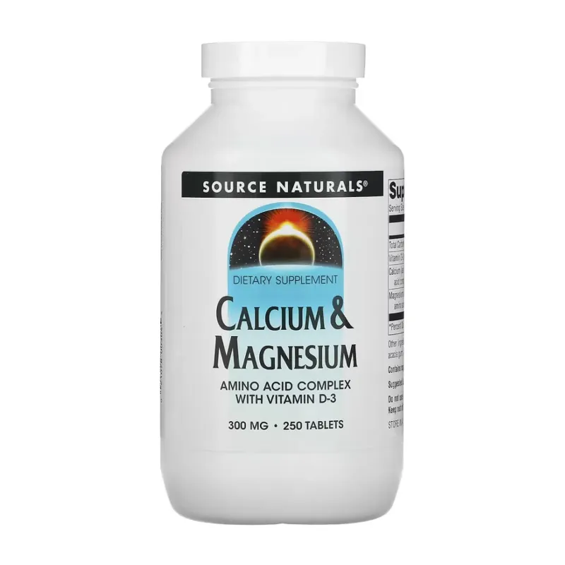 Source Naturals Calcium & Magnesium 300 мг, 250 табл.