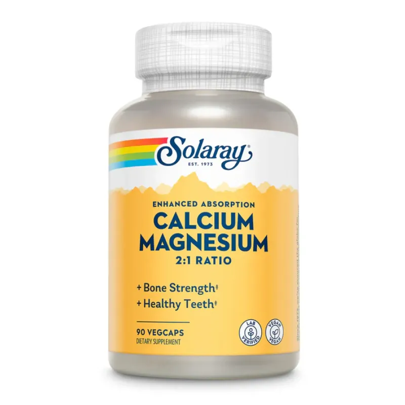Solaray Calcium & Magnesium, AAC 2:1, 90 капс.