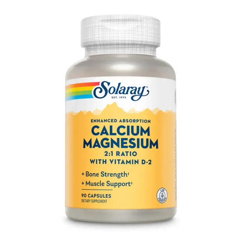 Solaray Calcium & Magnesium Amino Acid, 90 капс.