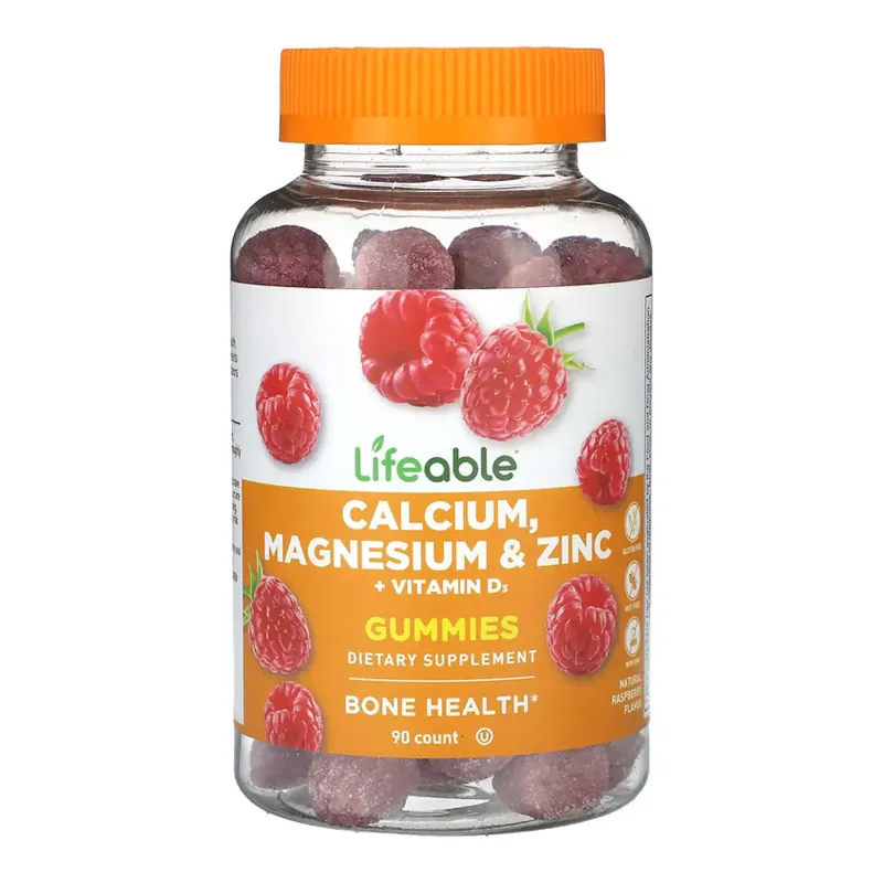 Lifeable Calcium Magnesium & Zinc + Vitamin D Adult, 90 жув. цукерок