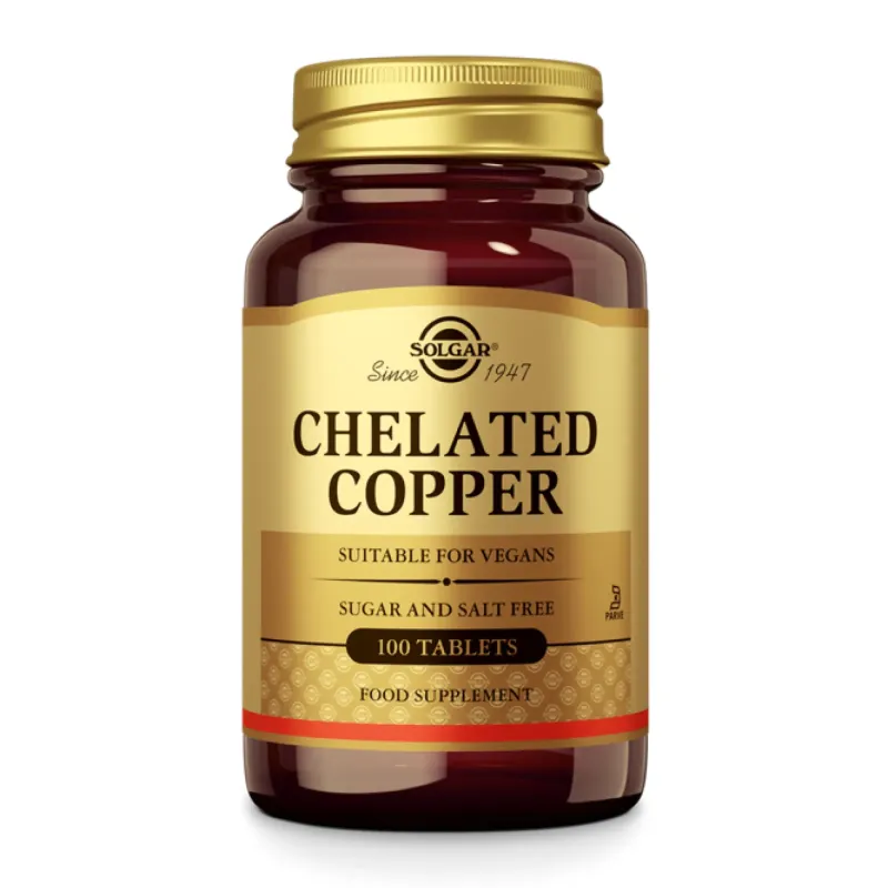 Solgar Chelated Copper, 100 табл.