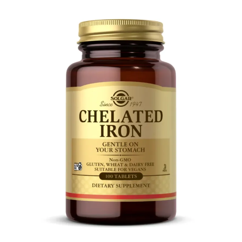 Solgar Chelated Iron, 100 табл.