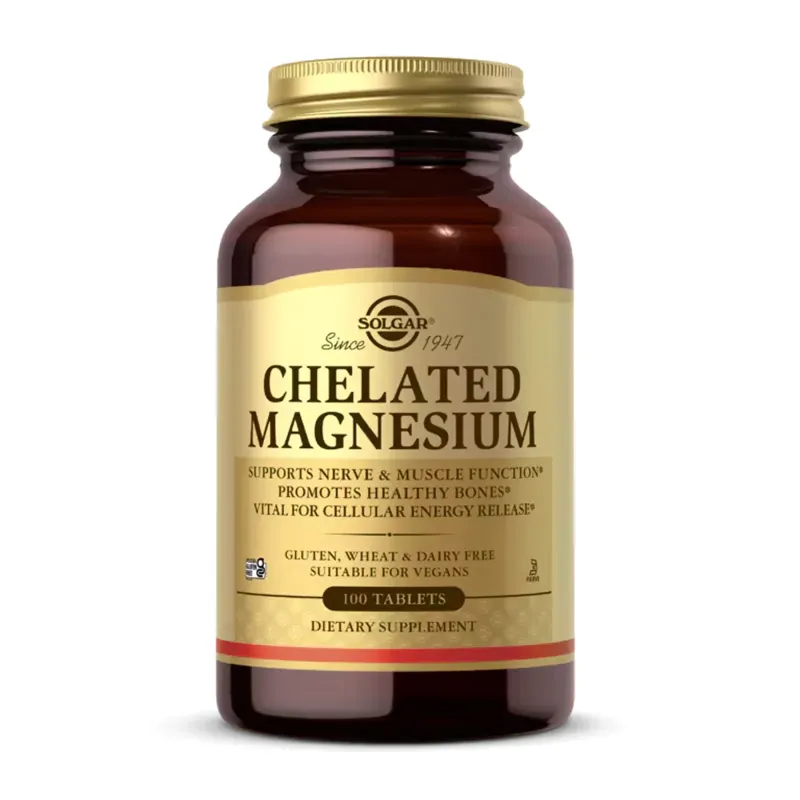 Solgar Chelated Magnesium, 100 табл.