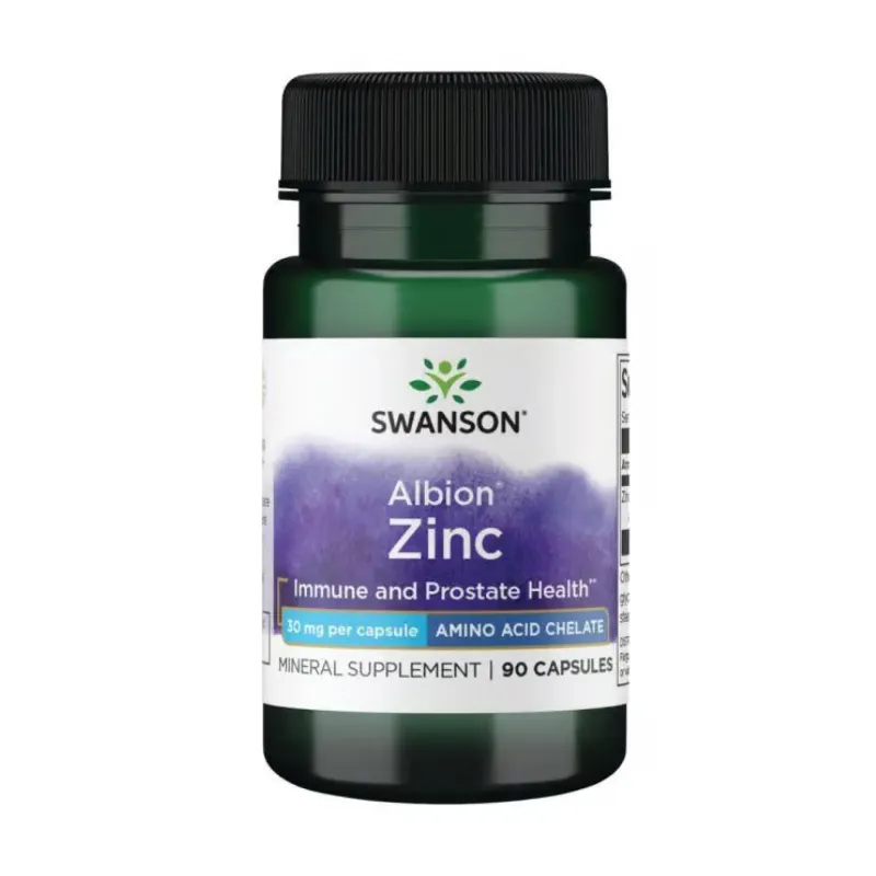 Swanson Albion Zinc 30 мг, 90 капс.