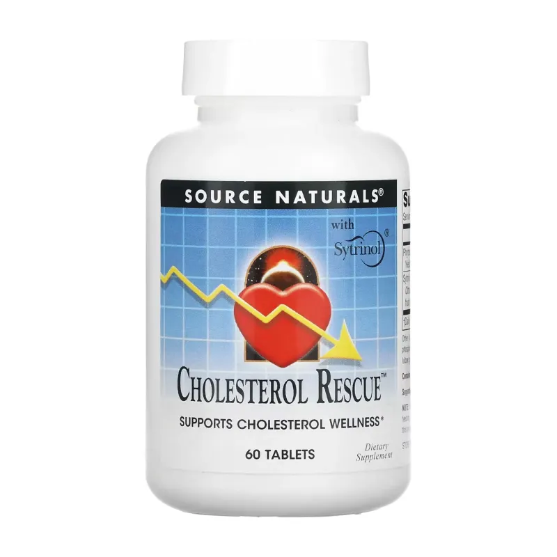 Source Naturals Cholesterol Rescue™ 604 мг, 60 табл.