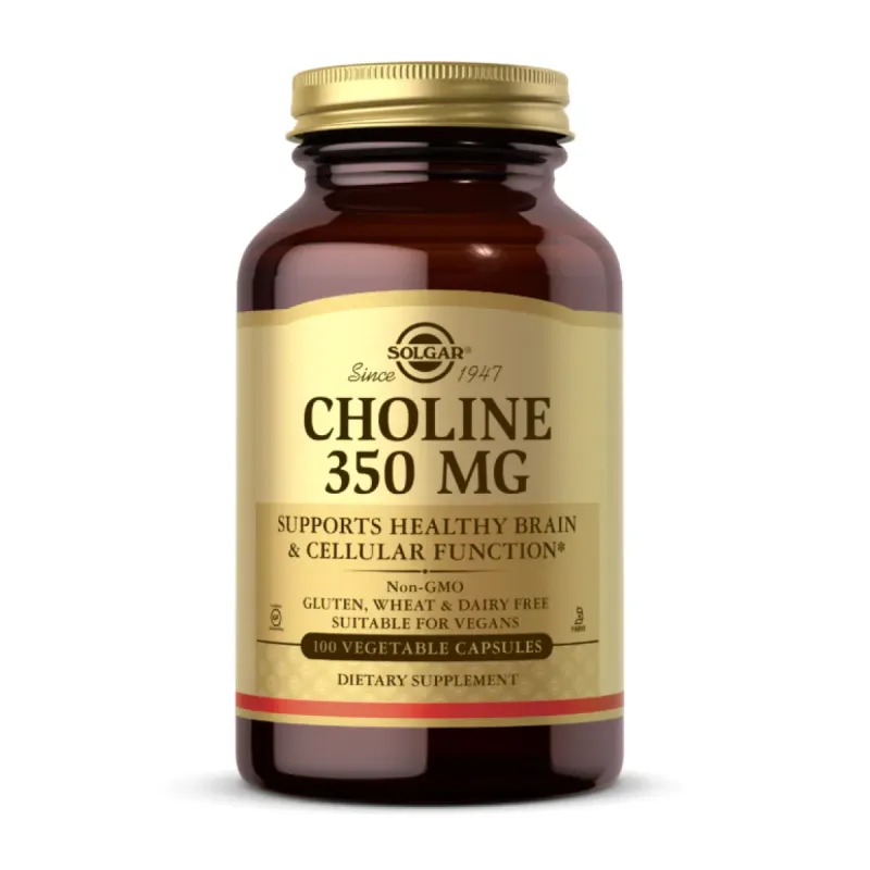 Solgar Choline 350 мг, 100 вег. капс.