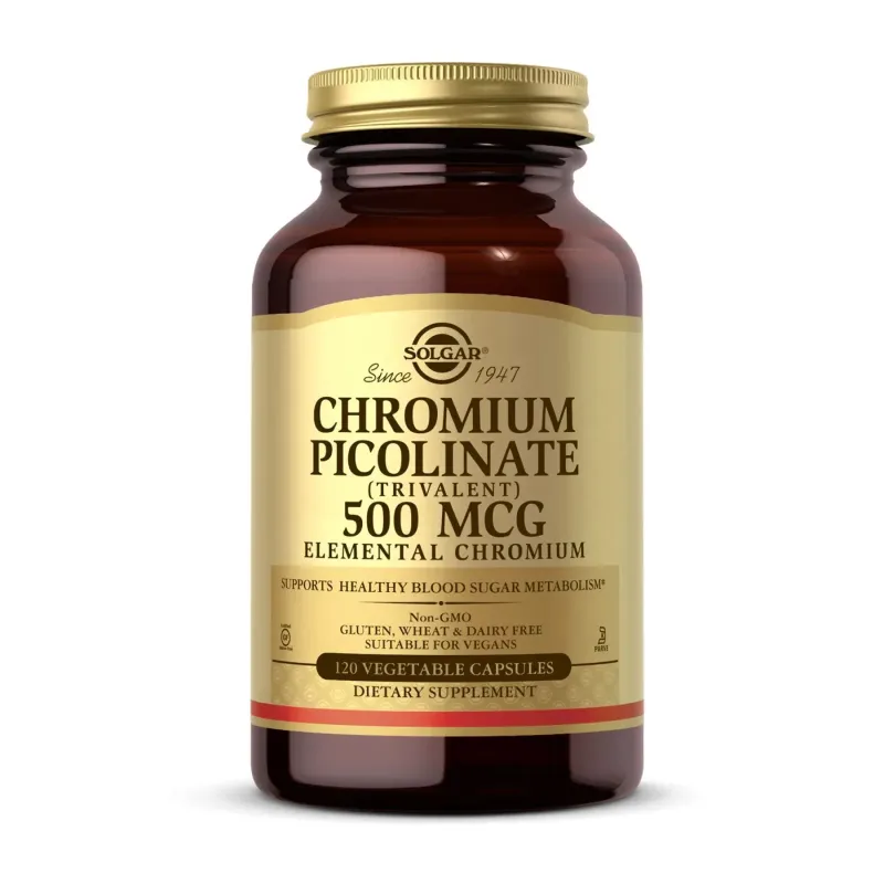 Solgar Chromium Picolinate 500 мкг, 120 вег. капс.
