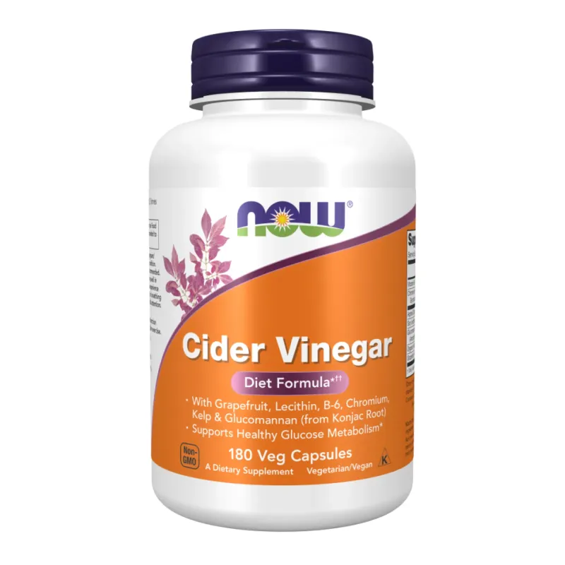 NOW Foods Cider Vinegar, 180 вег. капс.