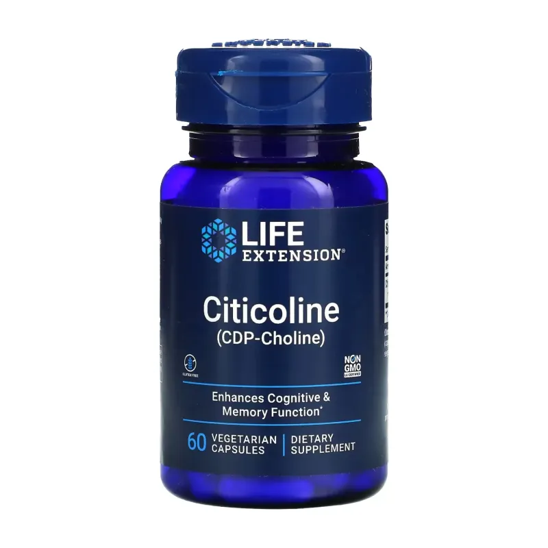 Life Extension Citicoline (CDP-Choline), 60 вег. капс.