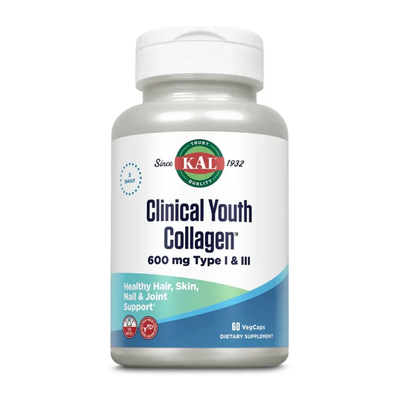 KAL Clinical Youth Collagen I&III 600 мг, 60 вег. капс.
