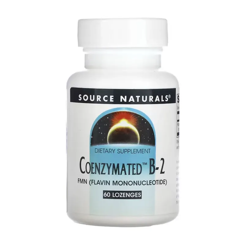Source Naturals Coenzymated™ B-2 25 мг Peppermint, 60 пастилок