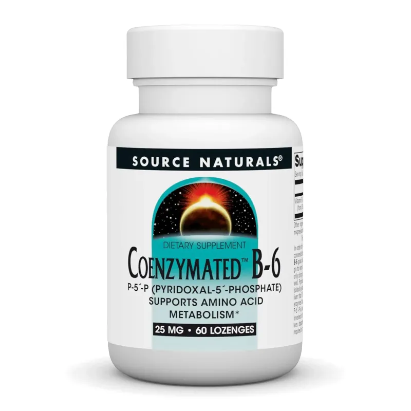 Source Naturals Coenzymated™ Vitamin B-6 25 мг, 60 пастилок