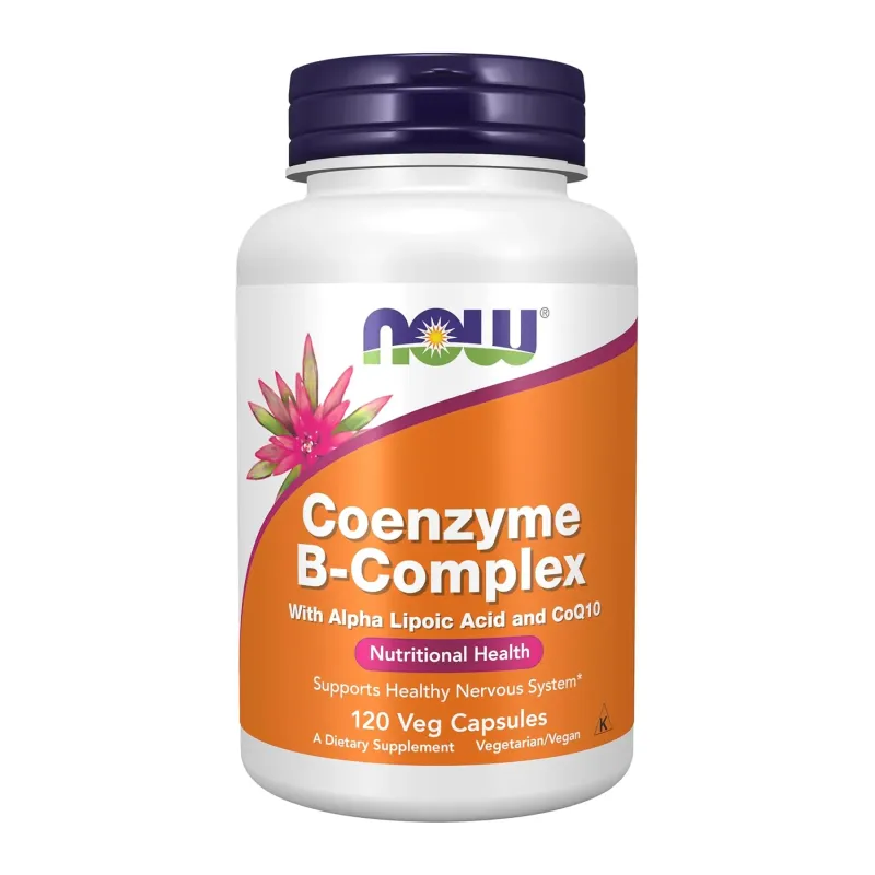 NOW Foods Coenzyme B-Complex With Alpha Lipoic Acid and CoQ10, 120 вег. капс.