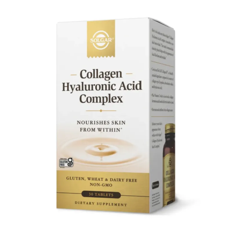 Solgar Collagen Hyaluronic Acid Complex, 30 табл.