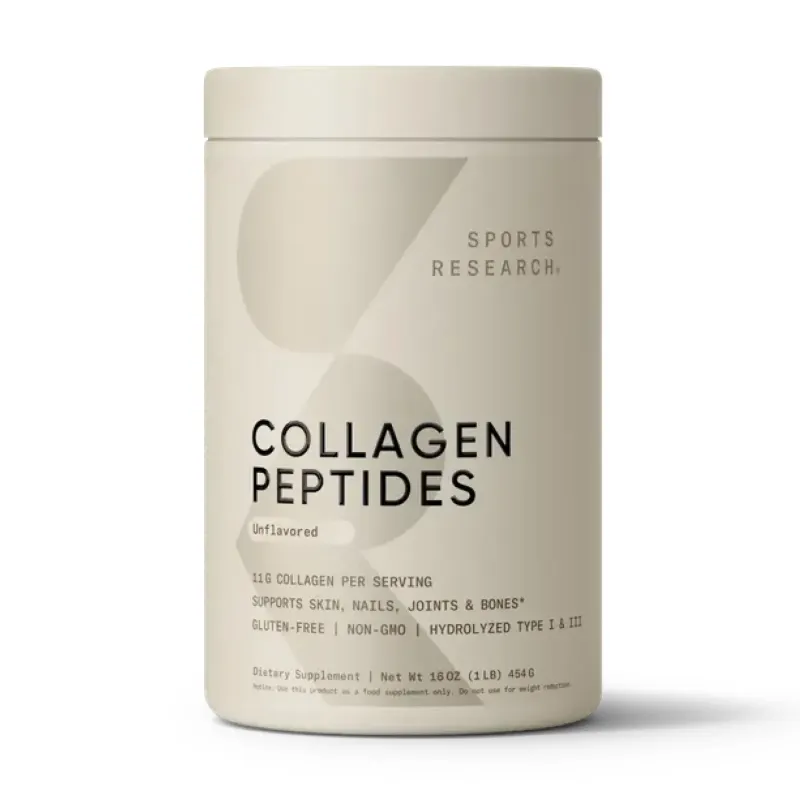 Sports Research Collagen Peptides, 454 г, Без смаку