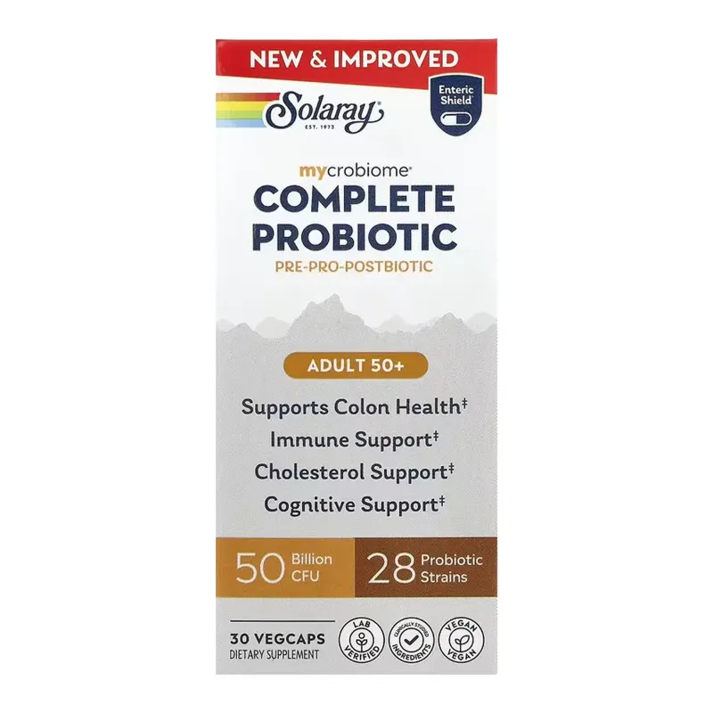 Solaray Complete Probiotic Adult 50+, 30 вег. капс.