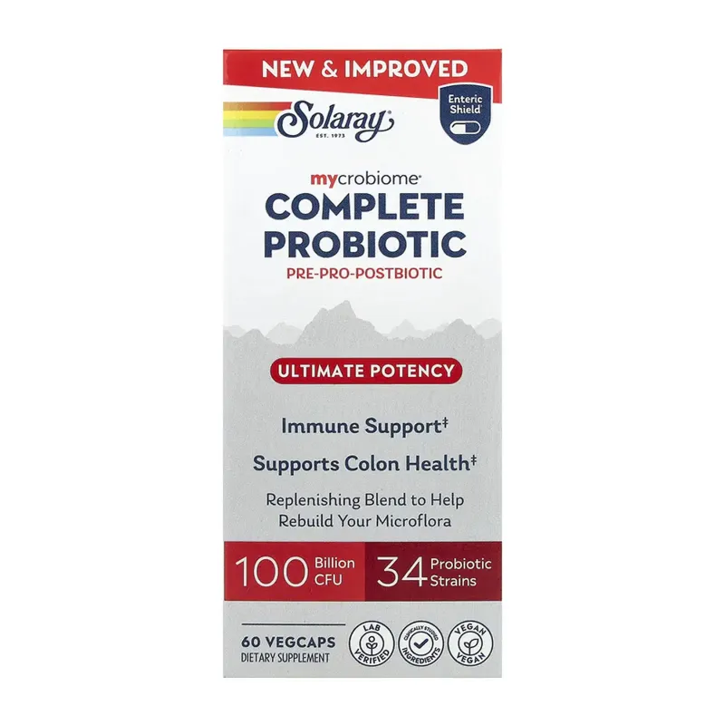 Solaray Complete Probiotic Ultimate Potency, 60 вег. капс.