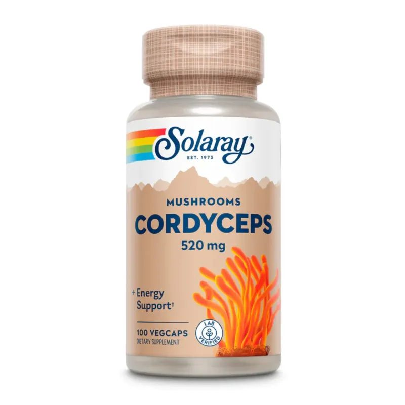 Solaray Cordyceps Mushroom 520 мг, 100 вег. капс.