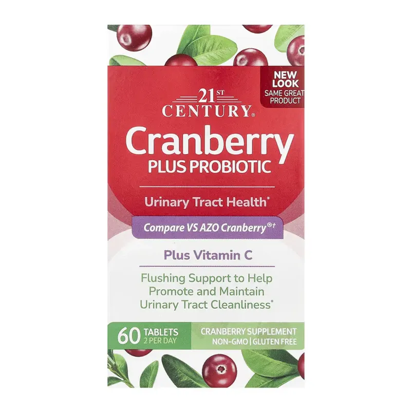 21st Century Cranberry + Probiotic, 60 табл.