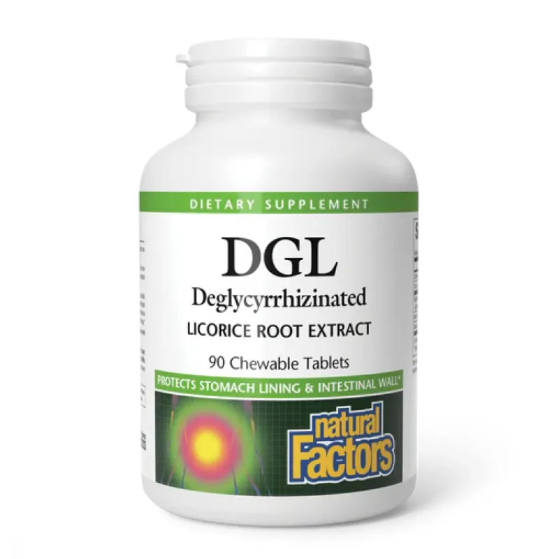 Natural Factors DGL 400 мг, 90 табл.