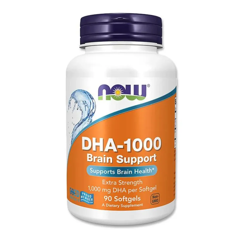 NOW Foods DHA-1000 Brain Support, 90 гел. капс.