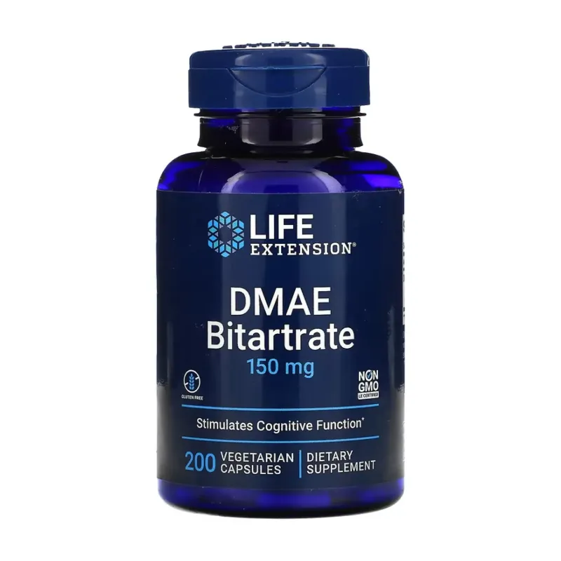 Life Extension DMAE Bitartrate 150 мг, 200 вег. капс.