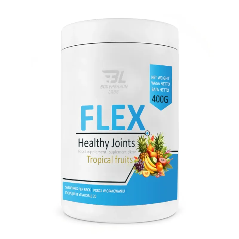 Bodyperson Labs Flex Healthy Joints, 400 г, Тропічні фрукти