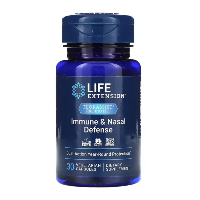 Life Extension FLORASSIST® Probiotic Immune & Nasal Defense, 30 вег. капс.