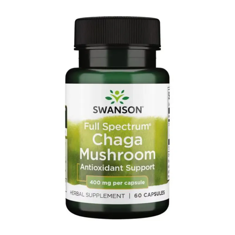 Swanson Full Spectrum Chaga Mushroom 400 мг, 60 капс.