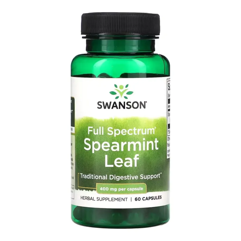 Swanson Full Spectrum Spearmint Leaf 400 мг, 60 капс.