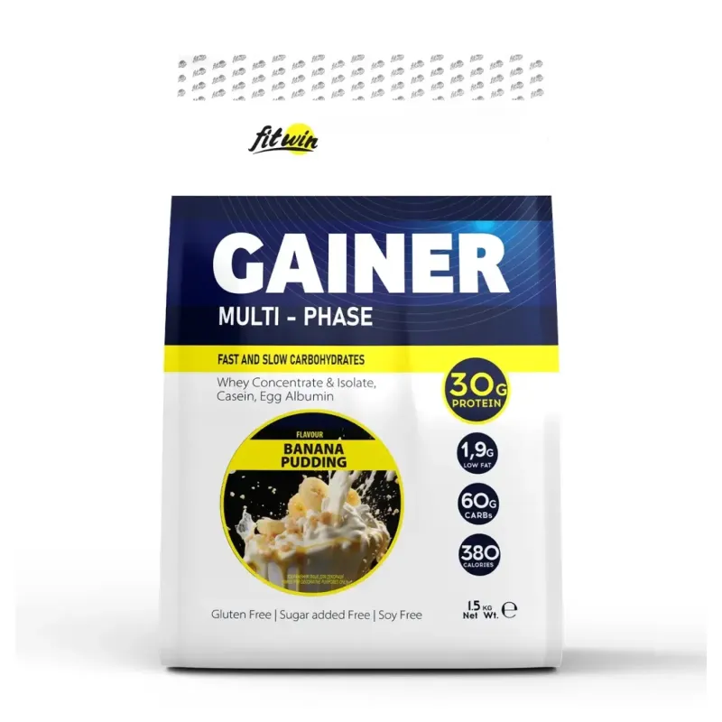 FitWin Gainer, 1,5 кг, Банановий пудинг