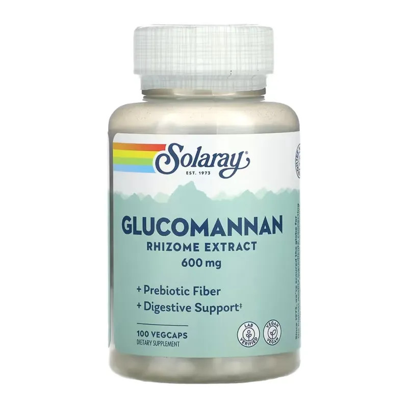 Solaray Glucomannan Rhizome Extract 600 мг, 100 вег. капс.