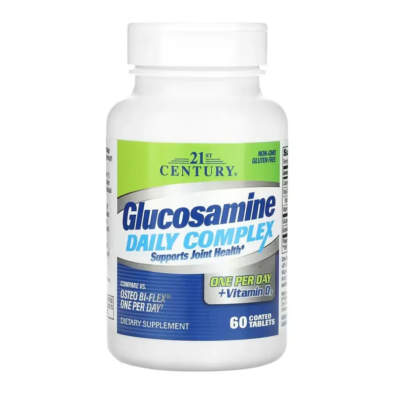 21st Century Glucosamine Daily Complex + D, 60 табл.