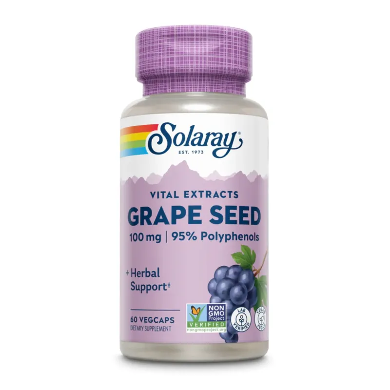 Solaray Grape Seed Extract 100 мг, 60 вег. капс.