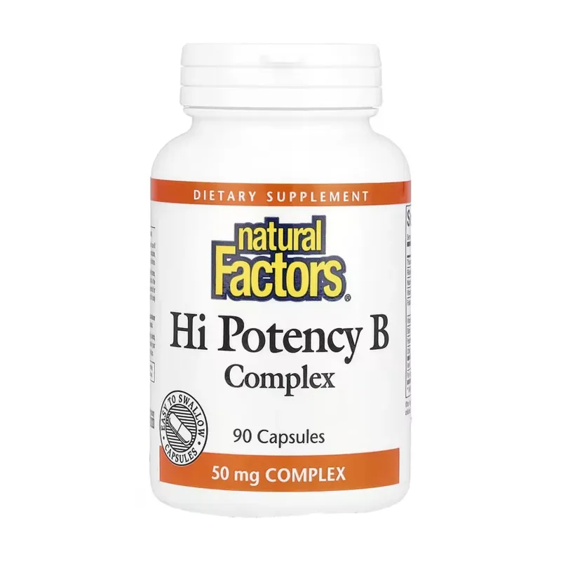 Natural Factors Hi Potency B Complex 50 мг, 90 капс.