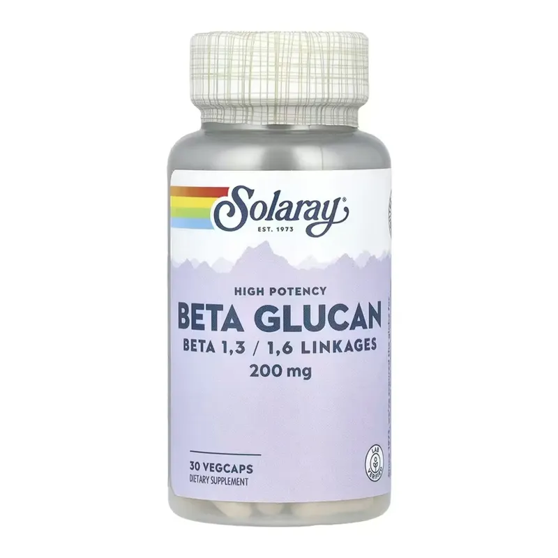 Solaray High Potency Beta Glucan 200 мг, 30 вег. капс.