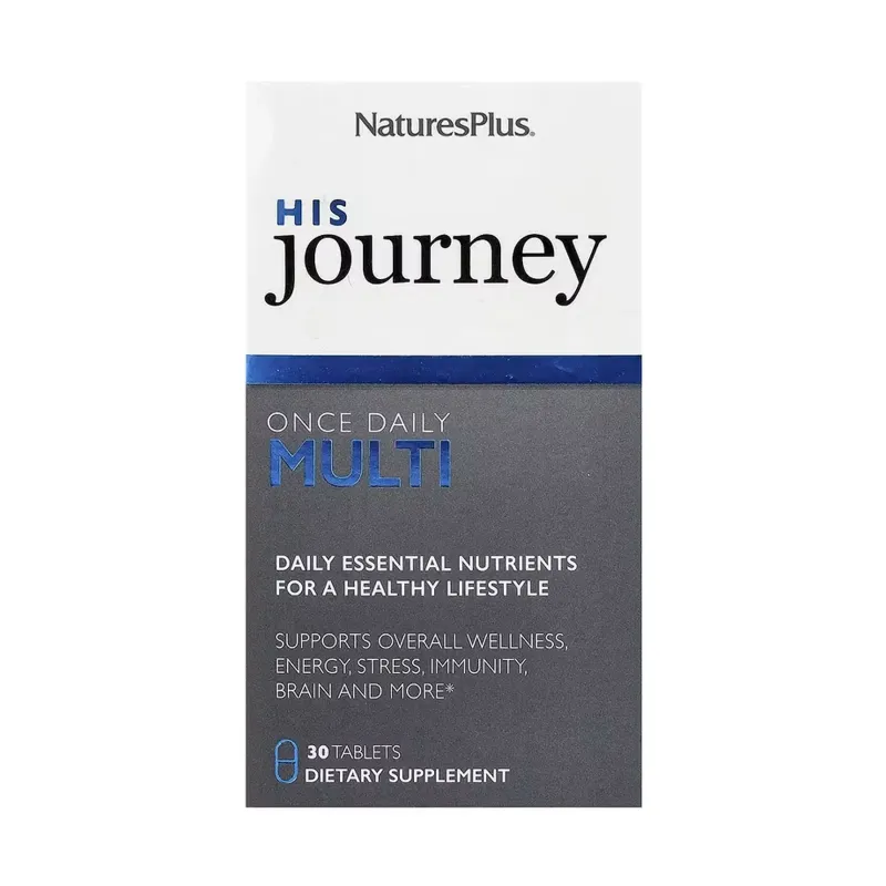 Nature's Plus His Journey Once Daily Multi, 30 табл.