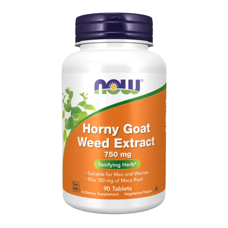 NOW Foods Horny Goat Weed Extract 750 мг, 90 табл.