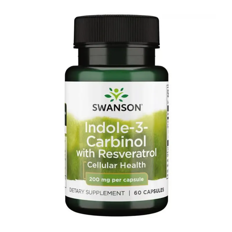 Swanson Indole-3-Carbinol with Resveratrol 200 мг, 60 капс.