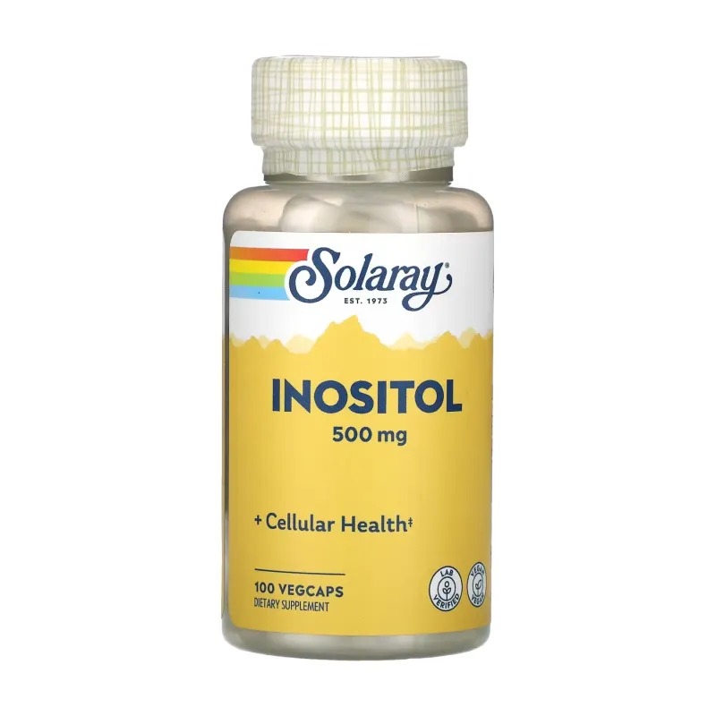 Solaray Inositol 500 мг, 100 вег. капс.