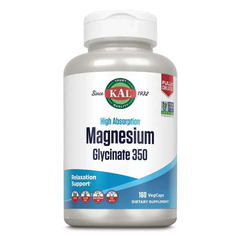 KAL Magnesium Bisglycinate 350, 160 вег. капс.