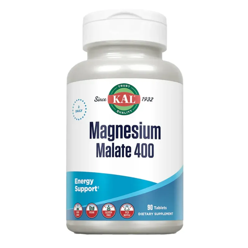 KAL Magnesium Malate 400 мг, 90 табл.