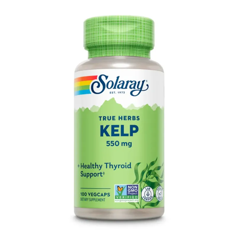 Solaray Kelp Seaweed 550 мг, 100 вег. капс.