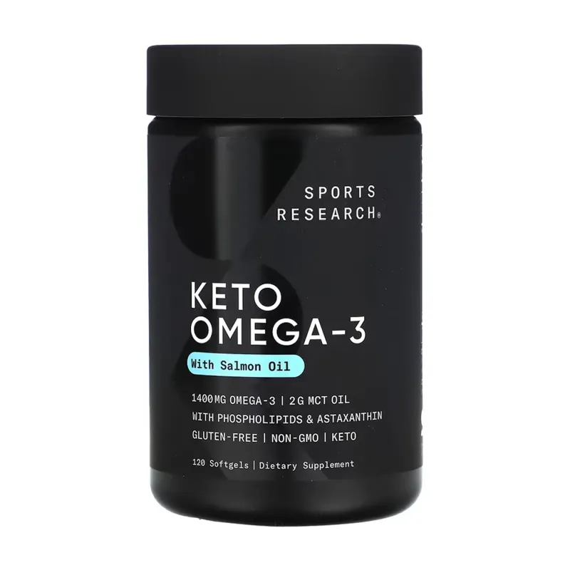 Sports Research Keto Omega 1250 мг, 120 гел. капс.
